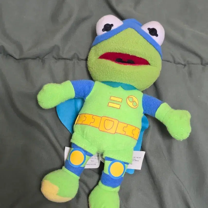[BUNJANG] Muppet Babies Kermit Plush - Superhero Version / 주니어 머펫 베이비 슈퍼히어로 커밋 인형
