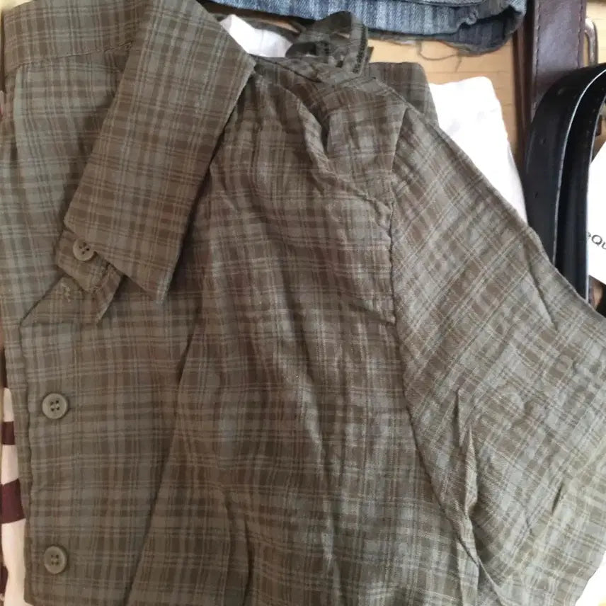 [BUNJANG] Shirring Short Sleeve Shirt / 허리라인 셔링 반팔 셔츠