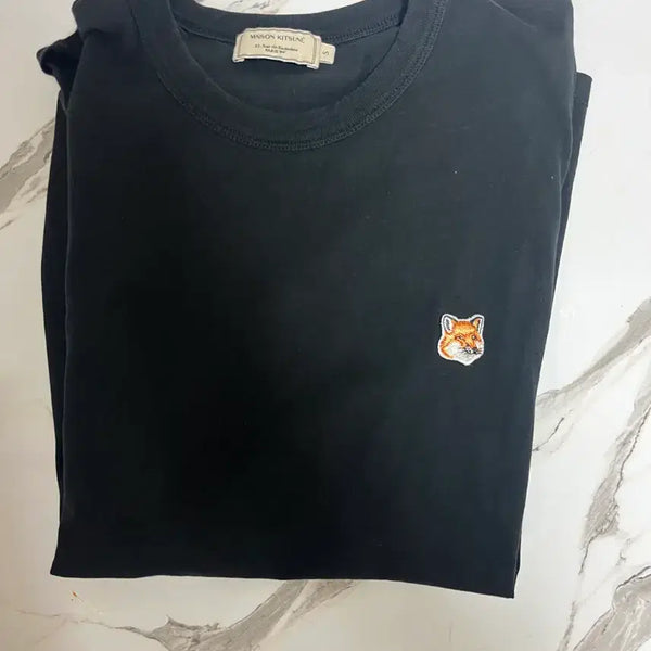 [BUNJANG] Maison Kitsuné Black Short-Sleeve T-Shirt (Size S) / 메종키츠네 반팔티 검정 S