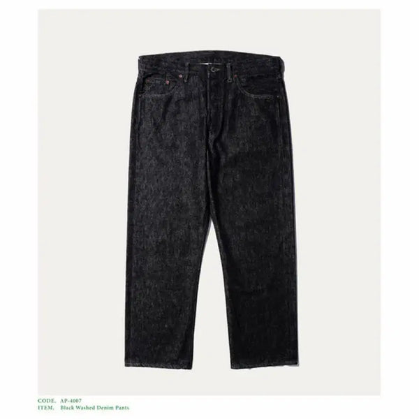 [BUNJANG] APRESSE Black Washed Denim AP-4007 / 아프레쎄 블랙 워시드데님 32 AP-4007