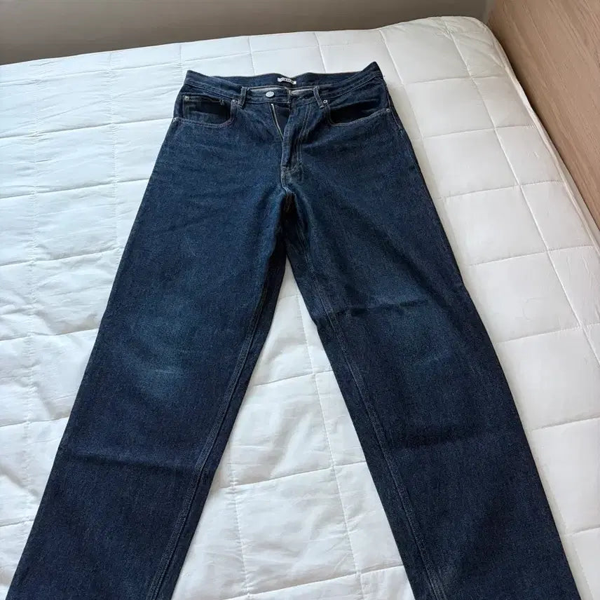 [BUNJANG] Auralee Hard Twist Wide Denim Indigo Size 30 / 오라리 하드트위스트 와이드 데님 인디고 30