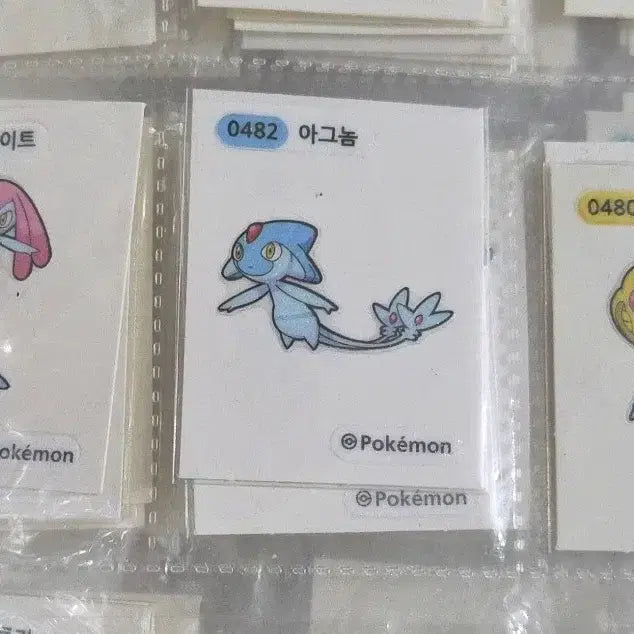 [BUNJANG] Pokemon Bread Seal Mespirit Azelf Uxie Set / 포켓몬 띠부씰 엠라이트 아그놈 유크시세트
