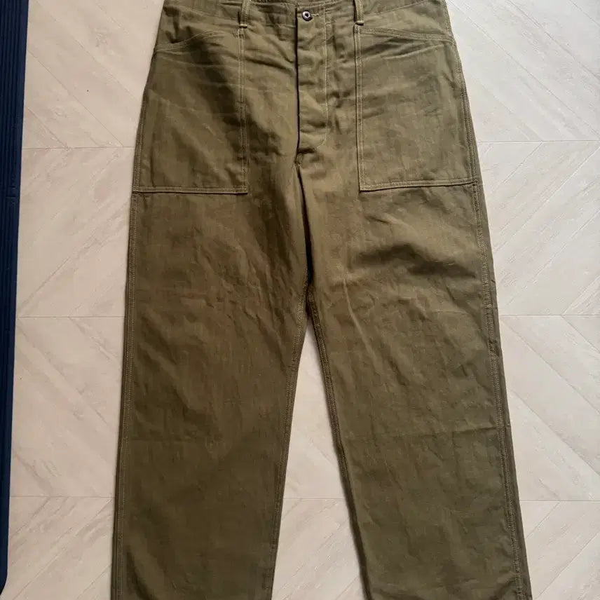 [BUNJANG] USN Herringbone Pants Bronson Global (38) / USN 헤링본 팬츠 브론슨 글로벌 국내미발매재품 38(36)