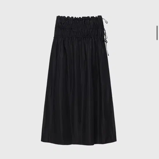 [BUNJANG] Monoha Silky Shirring Skirt Black / 모노하 Silky shirring skirt 블랙