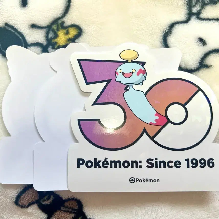 [BUNJANG] Pokemon 30th Anniversary Logo Sticker Set (Chireong + 2 Random Stickers) / 포켓몬 30주년 로고 스티커 치렁+랜덤2장
