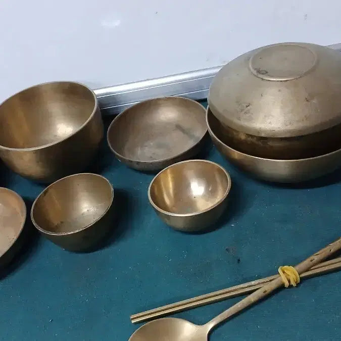 [BUNJANG] Vintage Brassware 11-Piece Set / 옛날놋그릇11p
