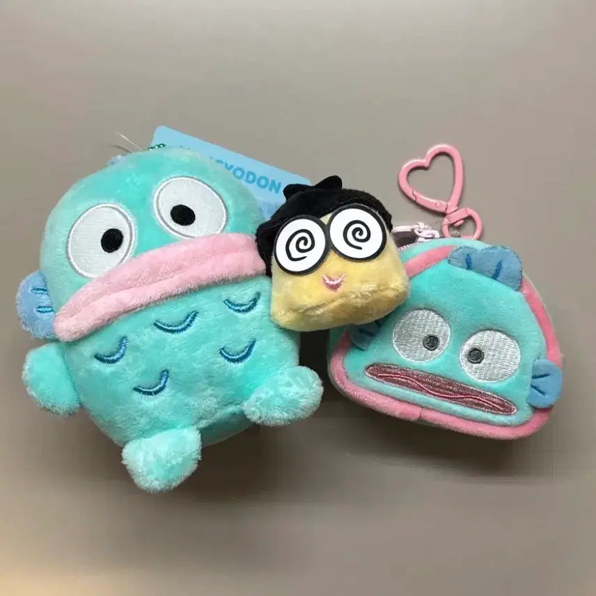 [BUNJANG] Sanrio Hangyodon Kkanbu Keyring & Airpods Pouch Keyring Set (Genuine, New) / 일괄) 정품 한교동 깐부 키링, 에어팟 파우치 키링 세트 (새상품)