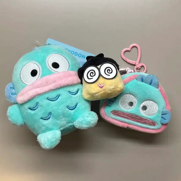 [BUNJANG] Sanrio Hangyodon Kkanbu Keyring & Airpods Pouch Keyring Set (Genuine, New) / 일괄) 정품 한교동 깐부 키링, 에어팟 파우치 키링 세트 (새상품)
