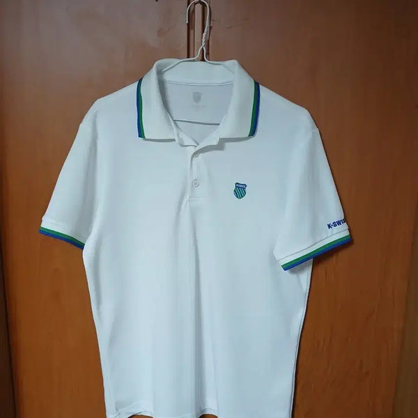 [BUNJANG] K-SWISS Golf Short Sleeve Polo Shirt White / K-SWISS 골프 반팔 카라티 화이트