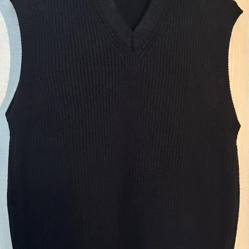 [BUNJANG] Zara Men's Black Knit Vest XL / 자라 - 남자 블랙 니트 베스트 [XL]