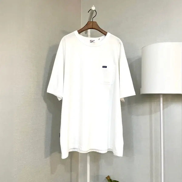 [BUNJANG] Fanfield Basic White Cotton T-Shirt / 팬필드 화이트면 남자기본 반팔티