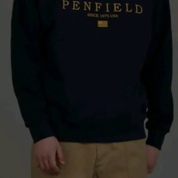 [BUNJANG] Penfield Navy Oversized Sweatshirt (Unisex) / 펜필드(Penfield) 네이비 컬러 오버핏 맨투맨(공용)