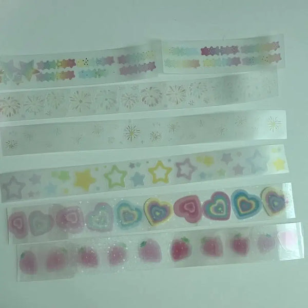 [BUNJANG] Kiss Cut Sticker Set: Star, Sparkler, Flame / 키스컷 훈찌 별 폭죽 불꽃 띵