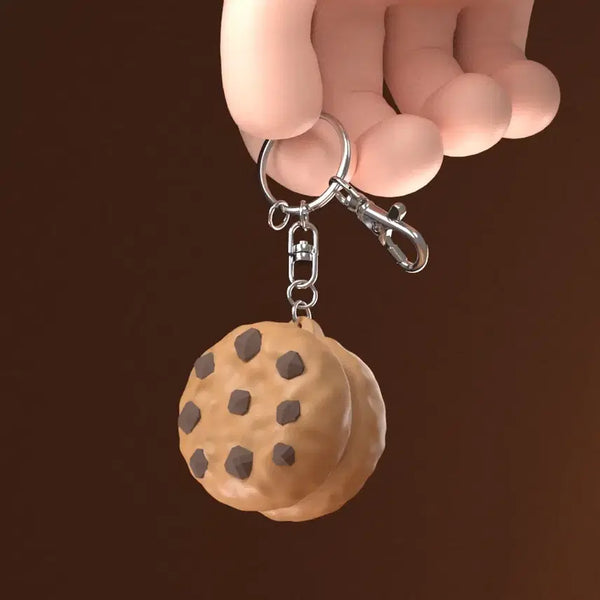 [BUNJANG] Cookie Shape Clicker Keychain / 쿠키 모양 클리커 키링
