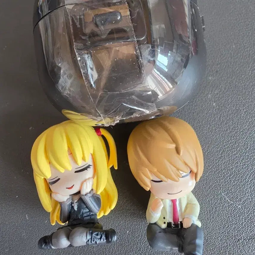 [BUNJANG] Death Note Misa Amane & Light Yagami Shoulder Gacha Figure Bundle / 데스노트 미사 라이토 어깨쿵 가챠 피규어 일괄 판매