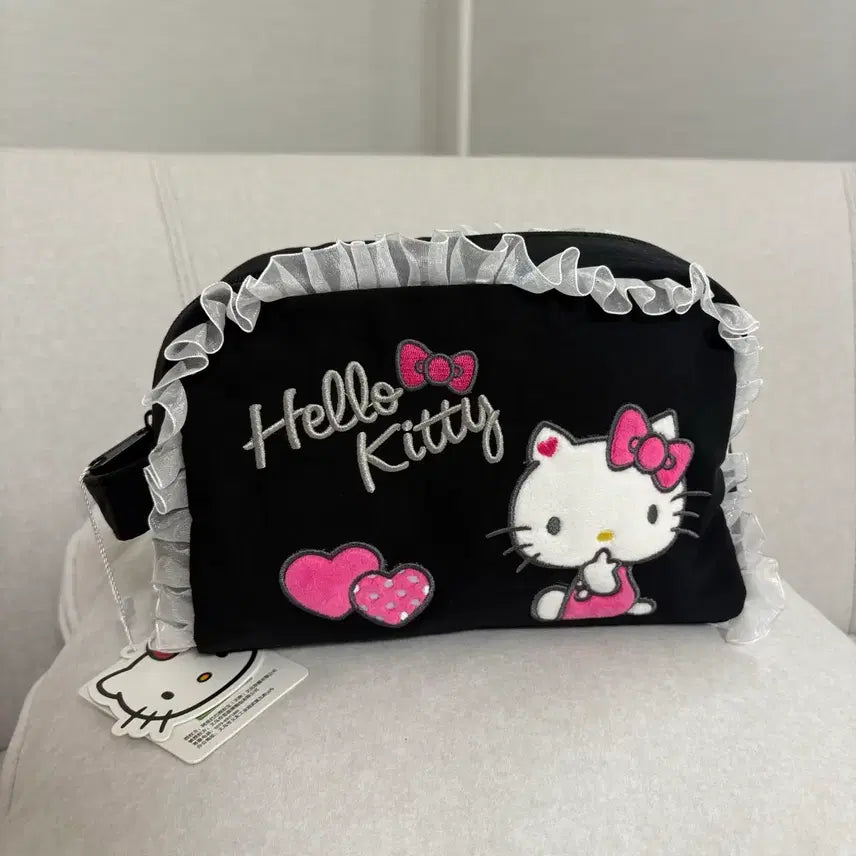 [BUNJANG] Authentic Lace Kitty Pouch / 새상품 정품 레이스 키티 파우치