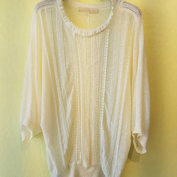 [BUNJANG] athé Vanessa Bruno Linen Summer Lace Knit Top / athe' 바네사부르노 린넨썸머니트
