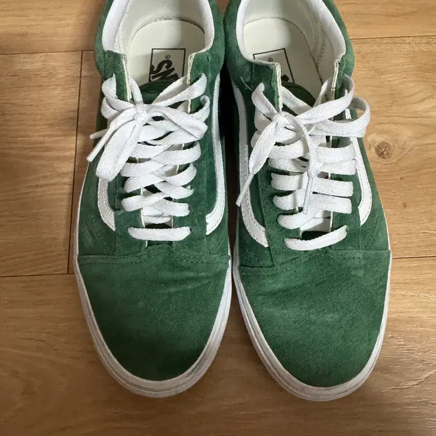 [BUNJANG] Vans Old Skool Suede Green US 7.5 / 반스 올드스쿨 스웨이드 그린 255
