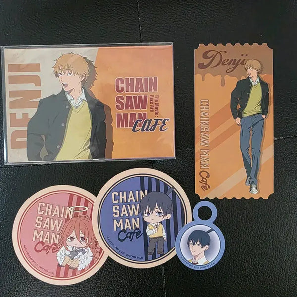[BUNJANG] Chainsaw Man Postcard Coaster Bundle / 체인소맨 엽서 코스터 일괄 콜라보카페
