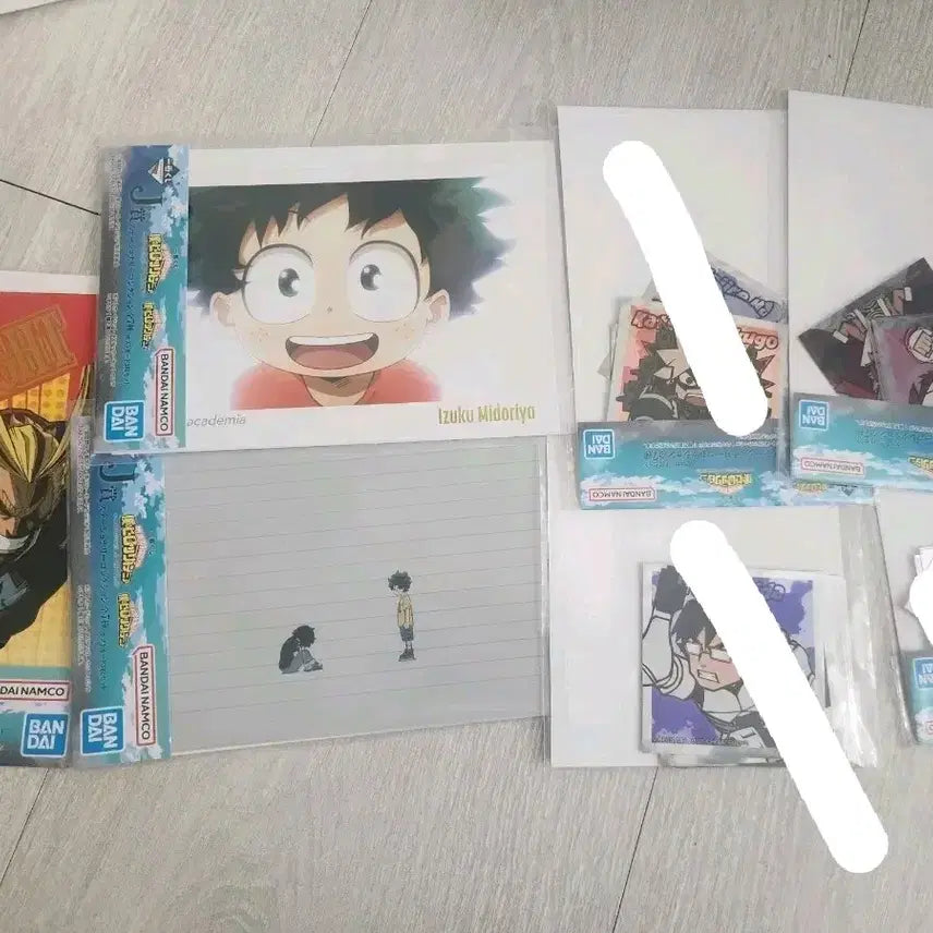 [BUNJANG] My Hero Academia Ichiban Kuji J Prize Sticker & Postcard Bundle Set / 나의 히어로 아카데미아 제일복권 j상