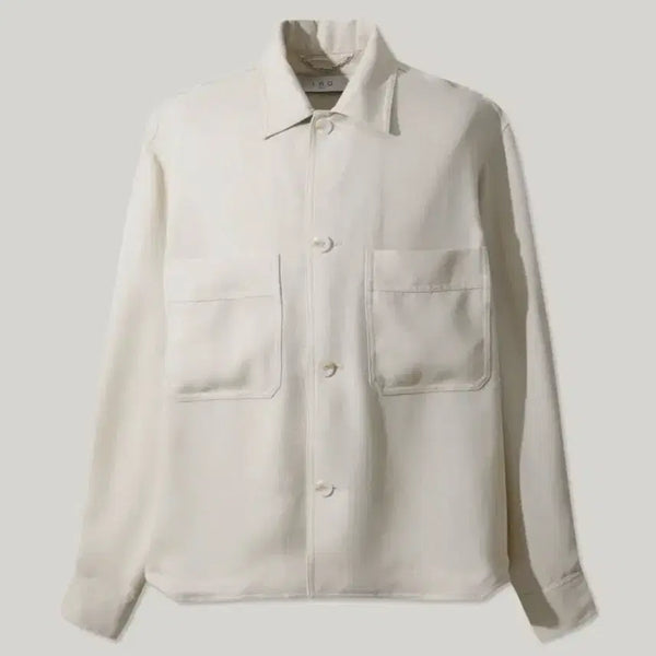 [BUNJANG] IRO Linen-Like Solid Semi-Oversized Shirt Jacket / IRO 이로 린넨 라이크 솔리드 세미오버 셔츠자켓