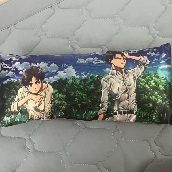 [BUNJANG] Attack on Titan Levi & Eren Cushion / 진격거 리바이&에렌 쿠션 판매