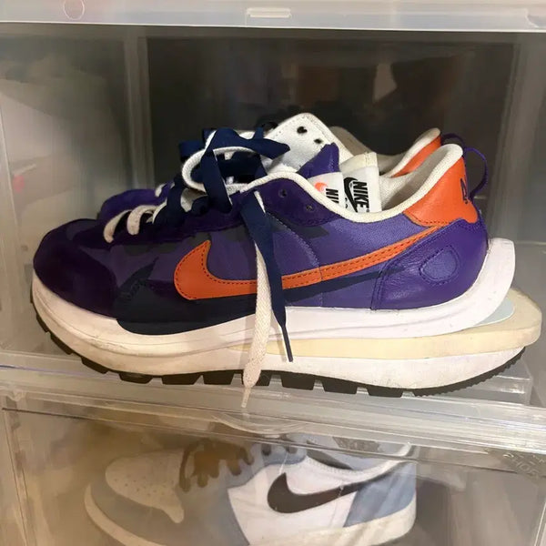 [BUNJANG] Nike x Sacai Vaporwaffle Dark Iris Sneakers / 나이키 사카이 베이퍼와플 다크아이리스 270