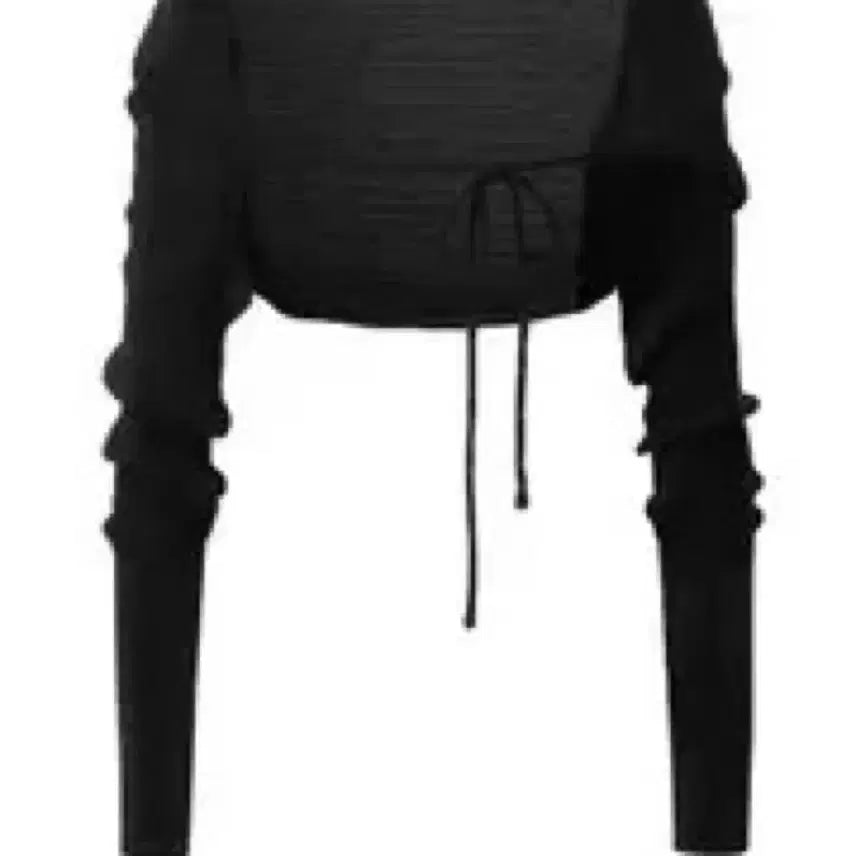 [BUNJANG] Third Timee Rib Bolero Cardigan Black / (새상품) 쓰리타임즈 릿볼레로 가디건 블랙
