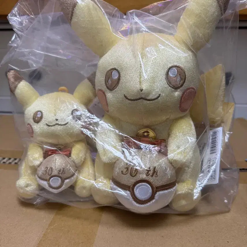 [BUNJANG] Pokemon Center Pikachu Doll Keychain Bundle Set (30th Anniversary) / 30주년  피카피카 피카츄! 포켓몬 인형 열쇠고리 일괄 일포센 황금