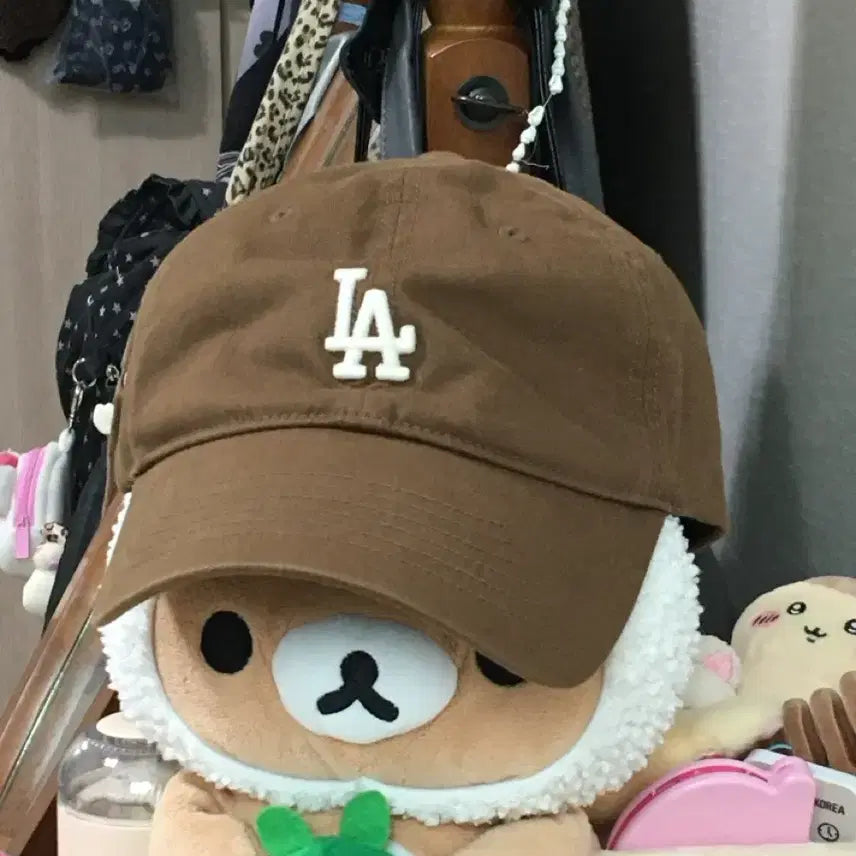 [BUNJANG] MLB LA Logo Ball Cap - Brown / mlb 모자 S