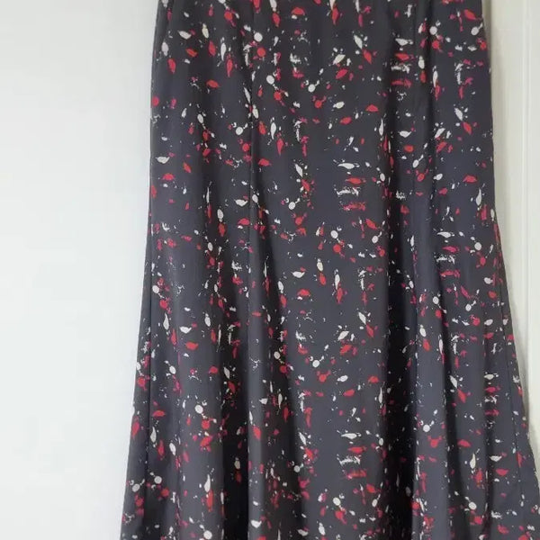 [BUNJANG] NICECLAUP Pattern Long Slit Skirt / 나이스클랍 패턴 스커트