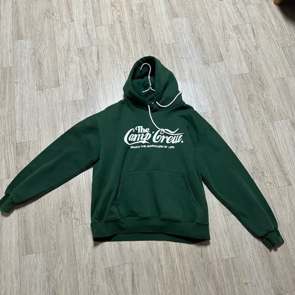 [BUNJANG] The Camp Crew Logo Hoodie / 초록색 후드티