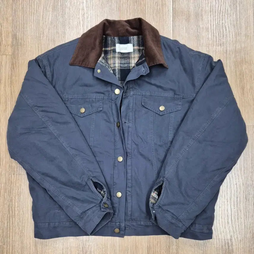 [BUNJANG] Raffstore VTG Trucker Work Jacket (Navy, Check Lining) / (현재는 품절 상품) 라퍼지스토어 VTG 트러커 워크 자켓 L
