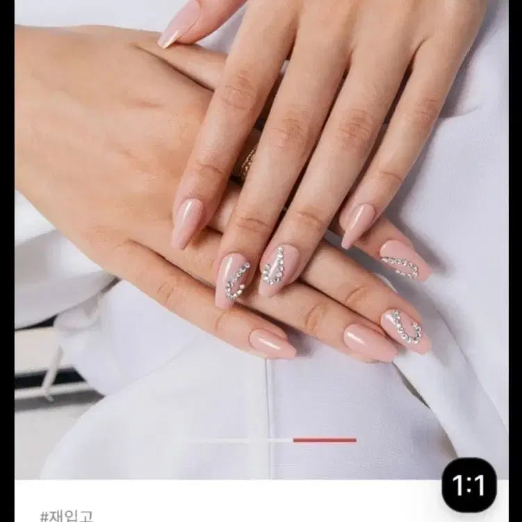 [BUNJANG] Fingersuit Love Me Coffin Nail Tips (Sealed) / [미개봉 새상품] 핑거수트 네일 코핀 네일팁 러브미