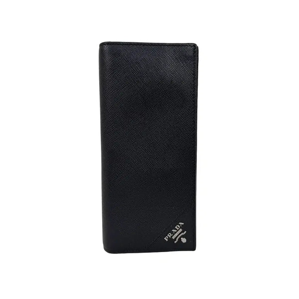 [BUNJANG] Prada Saffiano Leather Long Wallet / 프라다 블랙 사피아노 남성 장지갑
