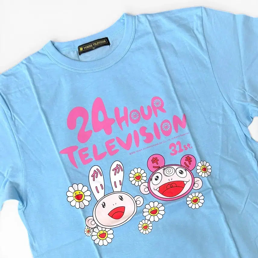 [BUNJANG] Takashi Murakami Kaikai Kiki T-Shirt (Sky Blue, Size M) / 무라카미 다카시 카이카이 키키 티셔츠, M / KAIKAI KIKI