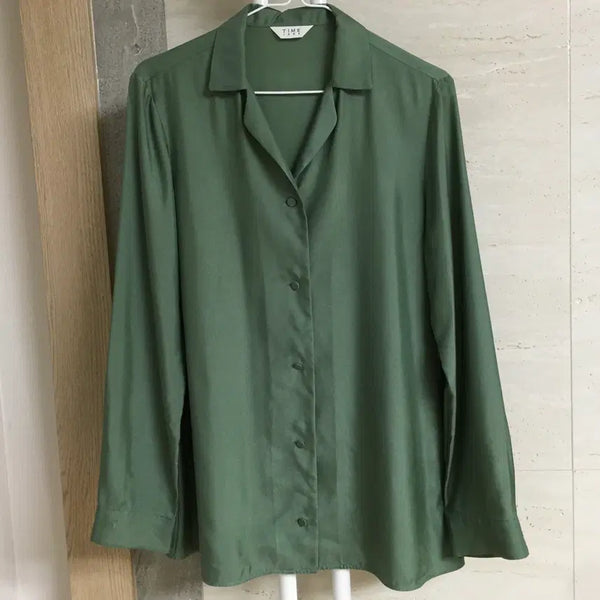 [BUNJANG] TIME Satin Blouse / TIME 타임 새틴 블라우스 55