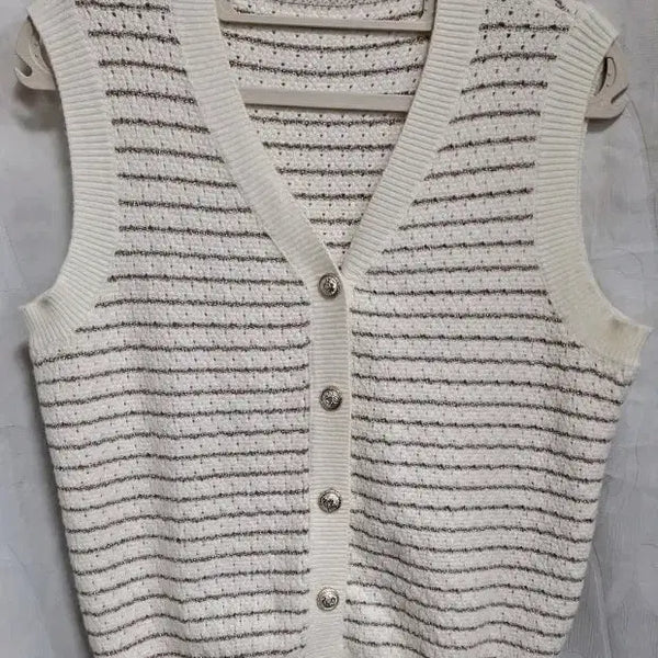 [BUNJANG] Flamingo Stripe Knit Vest / 후라밍고(FLAMINGO) 스트라이프 니트 조끼