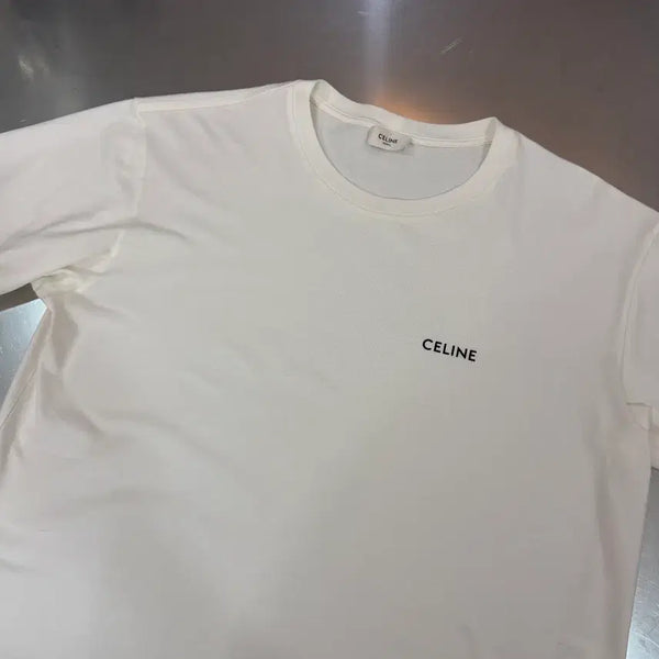 [BUNJANG] Celine Cotton Jersey Loose Fit T-Shirt Ecru M / [정품] 셀린느 코튼 저지 루즈 티셔츠 에크루M