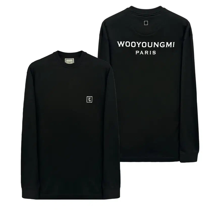 [BUNJANG] Wooyoungmi 26SS Back Logo Long Sleeve T-Shirt Black W261TS51713B / [새상품정품] 26SS 우영미 백로고 긴팔 티셔츠 W261TS51713B
