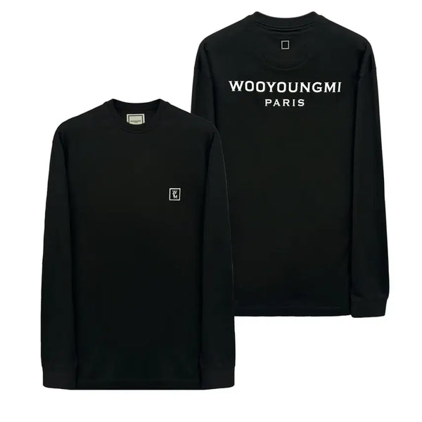 [BUNJANG] Wooyoungmi 26SS Back Logo Long Sleeve T-Shirt Black W261TS51713B / [새상품정품] 26SS 우영미 백로고 긴팔 티셔츠 W261TS51713B