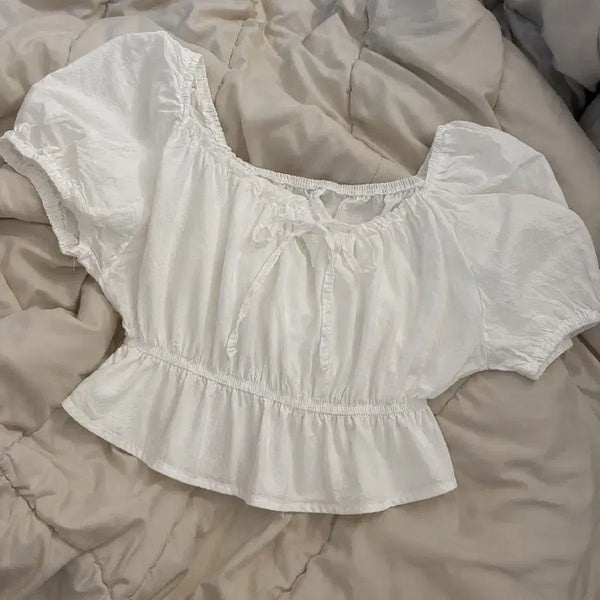 [BUNJANG] Ribbon Blouse / 리본 블라우스