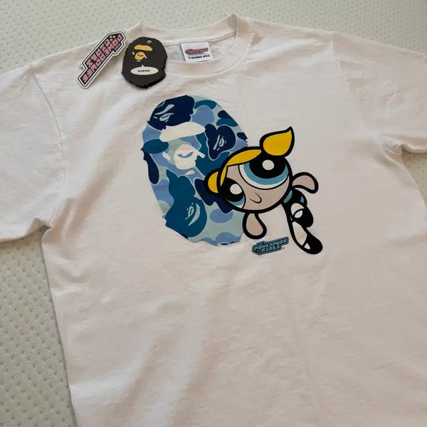 [BUNJANG] BAPE x Powerpuff Girls Bubbles Short Sleeve T-Shirt / 베이프 파워퍼프걸 버블스 티셔츠 반팔
