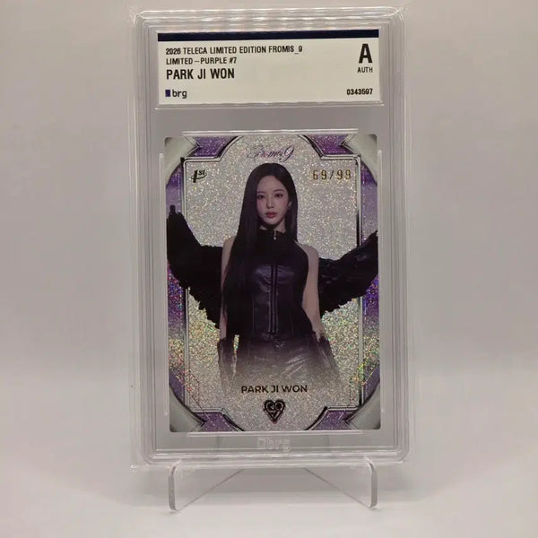 [BUNJANG] fromis_9 Jiwon Purple Limited Edition Graded Card 69/99 / 테레카 프로미스나인 리미티드에디션 박지원 퍼플 99한정 등급카드