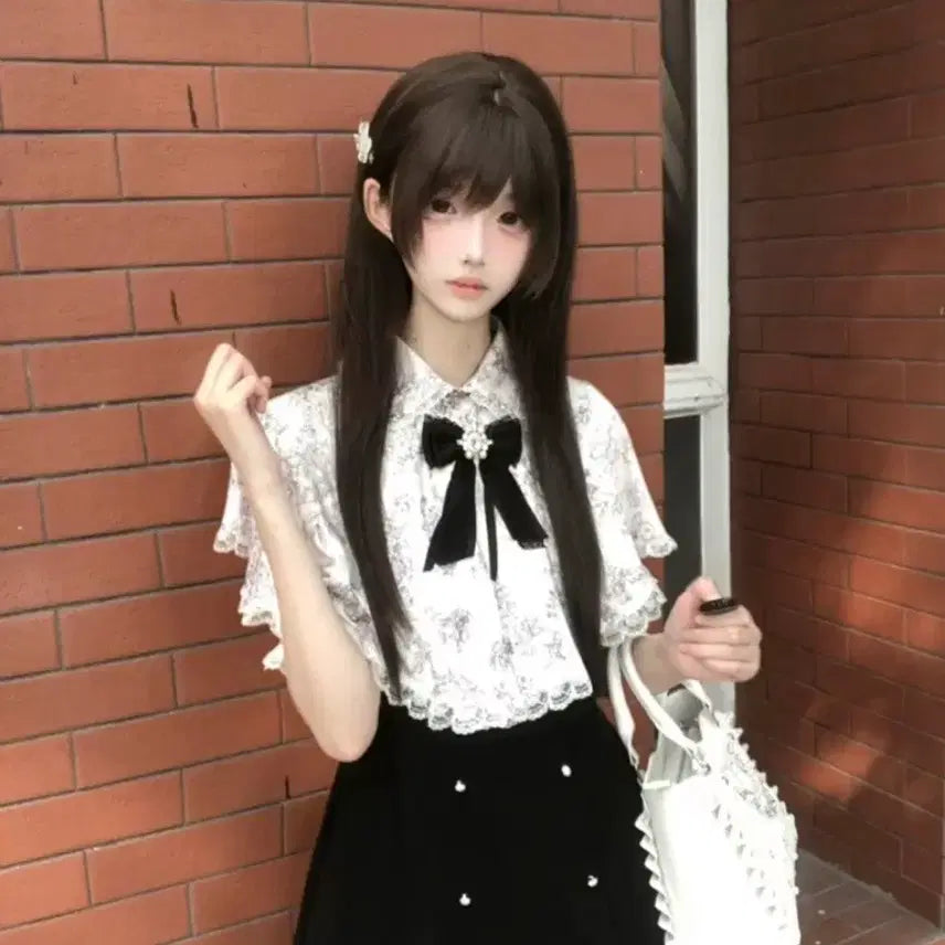 [BUNJANG] GRL SEHONEY Greil Lizlisa Gothic Lolita Cape Set / 품절템 스나계 공겜여주 고스로리 셋업 망토 grl 시허니 그레일 리즈리사