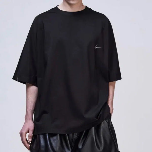 [BUNJANG] Songzio Collection Curve Dolman T-Shirt Black / 송지오 컬렉션 커브 돌먼 티셔츠 블랙 SH3TS738BK