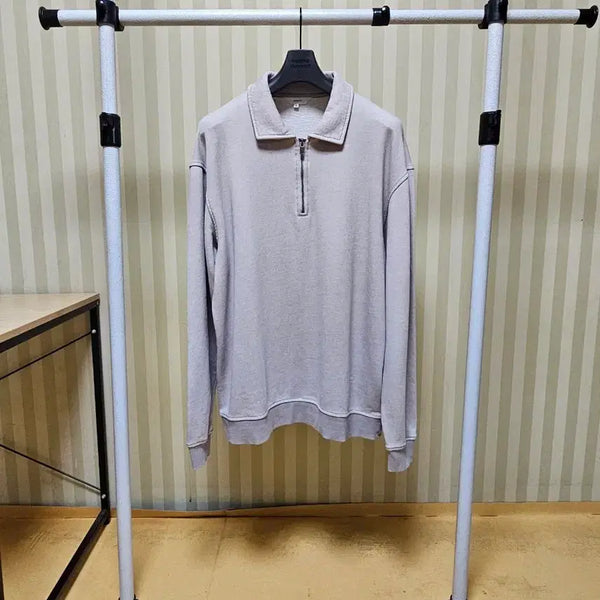 [BUNJANG] Epigram Cotton Quarter Zip-Up (Size 105) / 에피그램 카라 집업 코튼 105