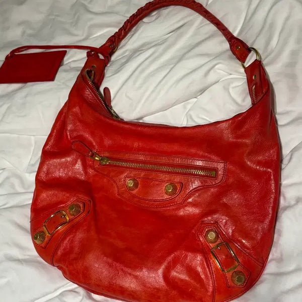 [BUNJANG] Balenciaga Giant Motohobo Shoulder Bag / 발렌시아가 자이언트 모터 호보백 숄더백 정품