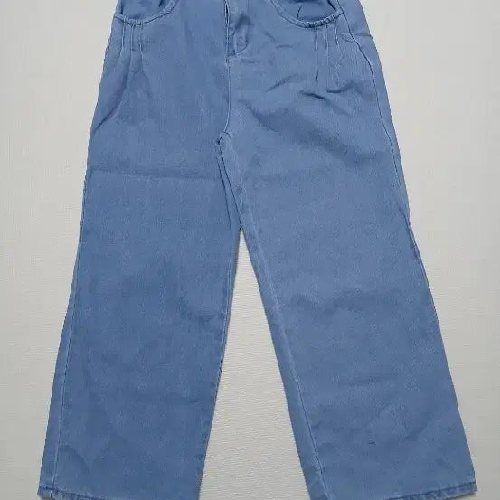 [BUNJANG] Pintuck Semi Wide Denim Pants (Light Wash) / 핀턱데님