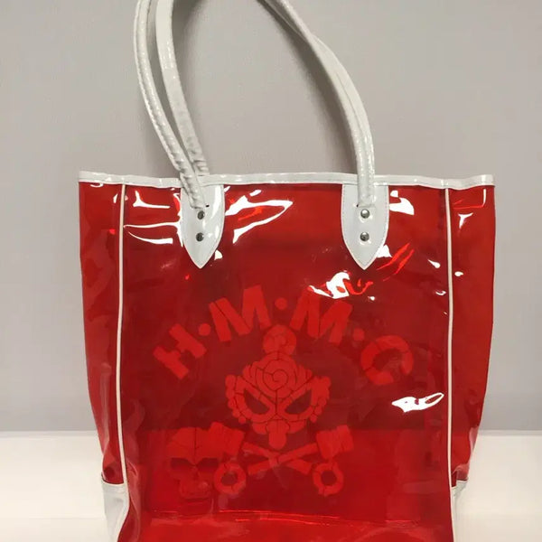 [BUNJANG] Hysteric Glamour Red PVC Tote Bag Set (4 Items) / Hysteric Glamour 레드 PVC 토트백 4종 세트